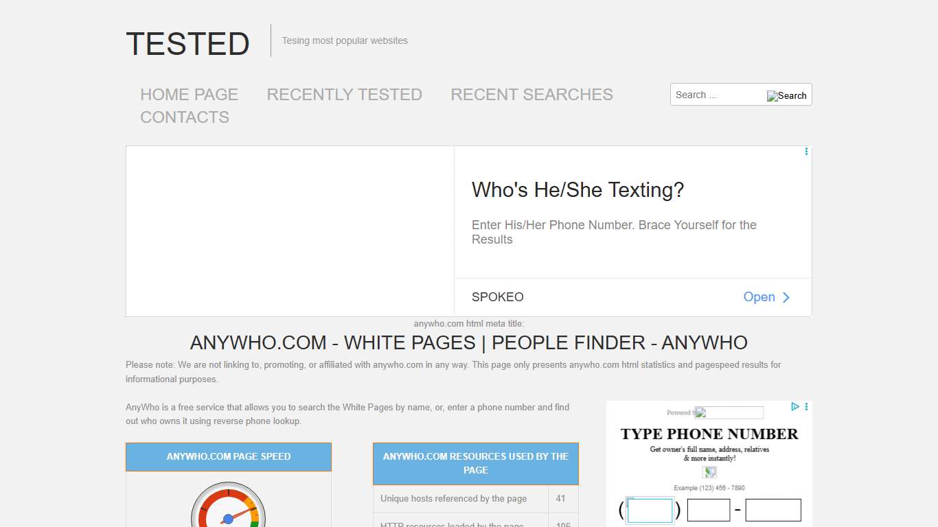 anywho.com White Pages People Finder - AnyWho